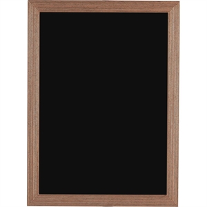 Billig og elegant sort tavle med træramme 30 x 40 cm