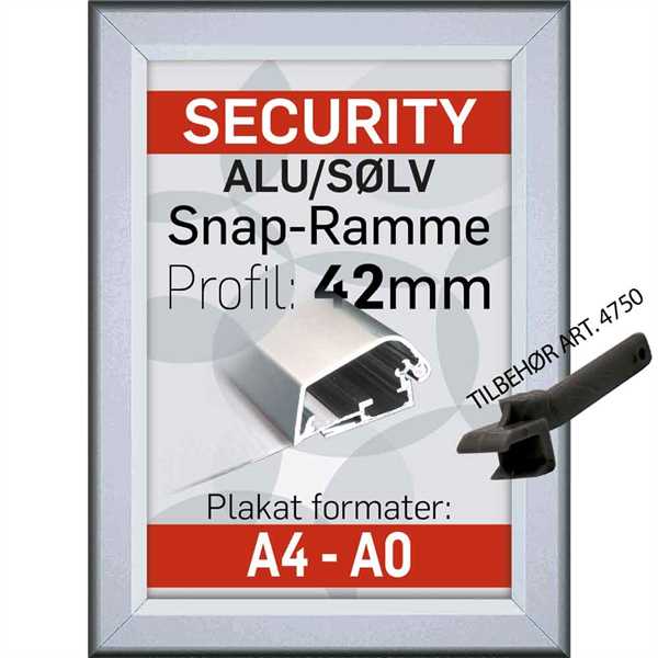 God og billig Security frame A1 