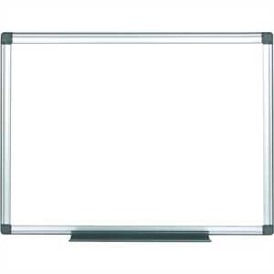 Whiteboard budget - alu/sølv - 150 x 100 cm