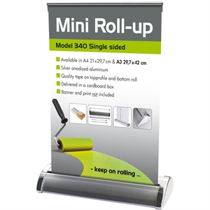 A4 mini roll up enkeltsidet