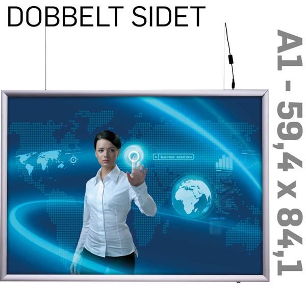 Tilbud dobbeltsidet LED light box A1 