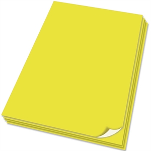 Billig gul plakatpapir glat A1
