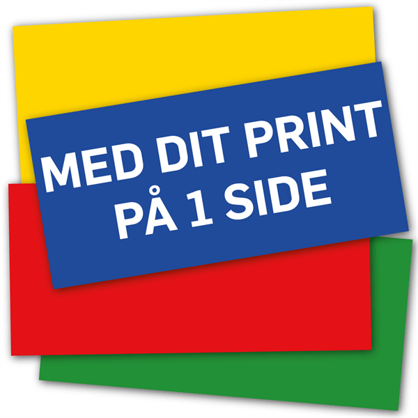 AluBond 3 mm  62,5 x 29,8 cm inkl UV-Print på 1 side