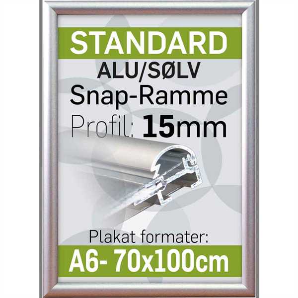 Billig alu snap frame 15 mm profil 