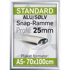 Billig snap frame 25 mm alu profil 
