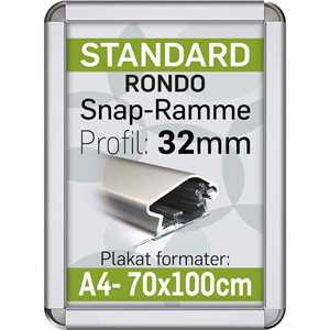 Alu Snap-Ramme Rondo 32 mm
